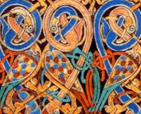 Detail of Lindisfarne Gospels Carpet Page